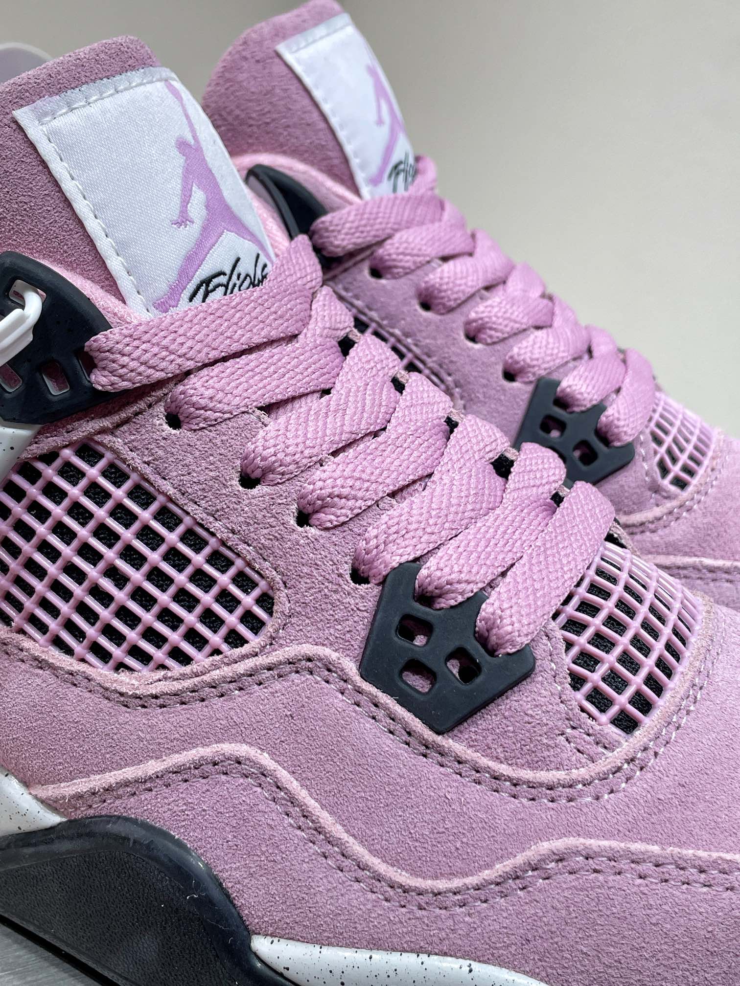 Jordan Nike Male Leather Shoes Pink M-s