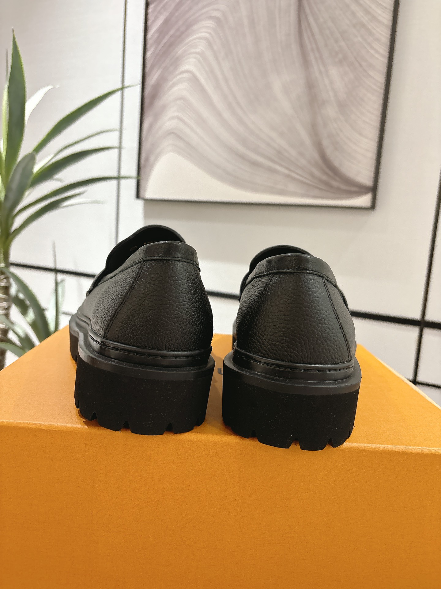 Louis Vuitton Male Loafers Cow Leather M-l-s