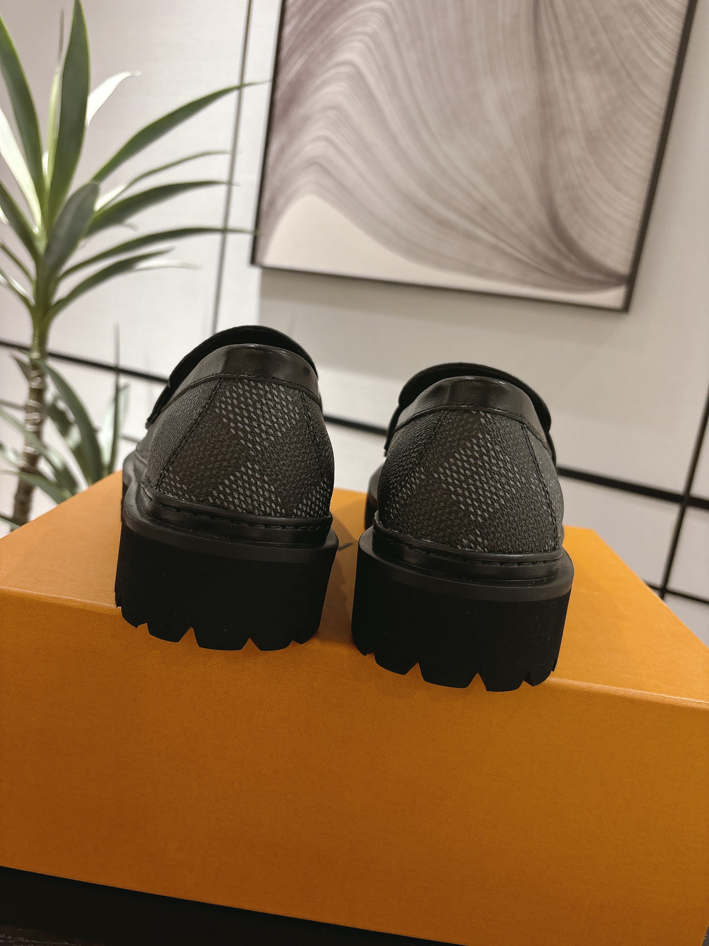 Louis Vuitton Male Loafers Cow Leather M-l-s