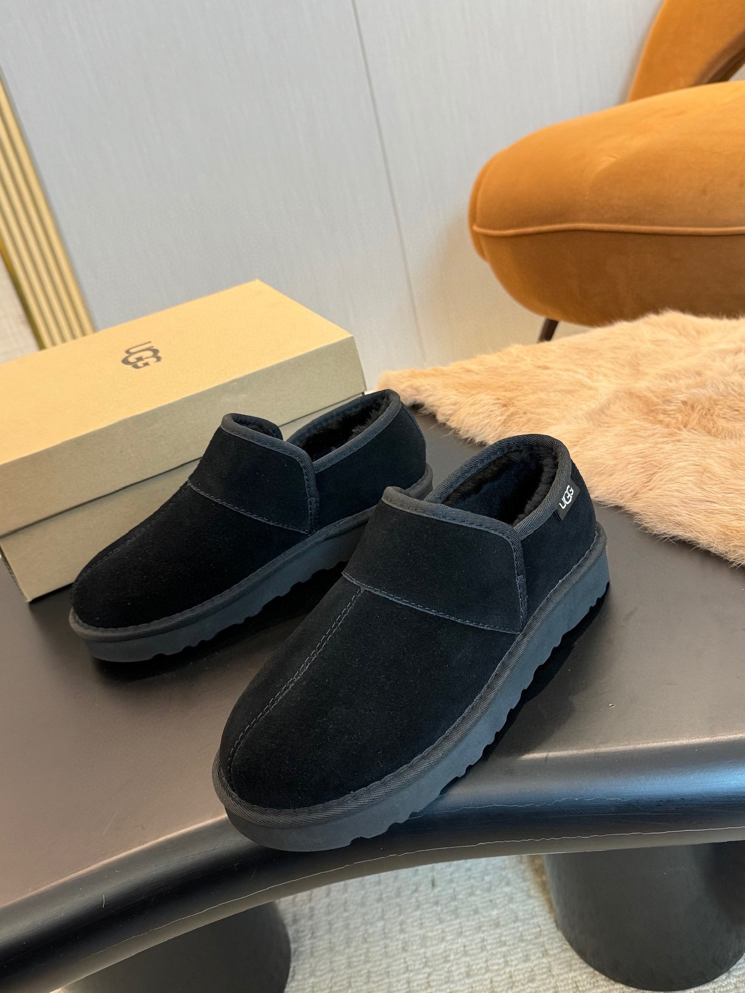 Male Loafers Cow Leather Black L-s