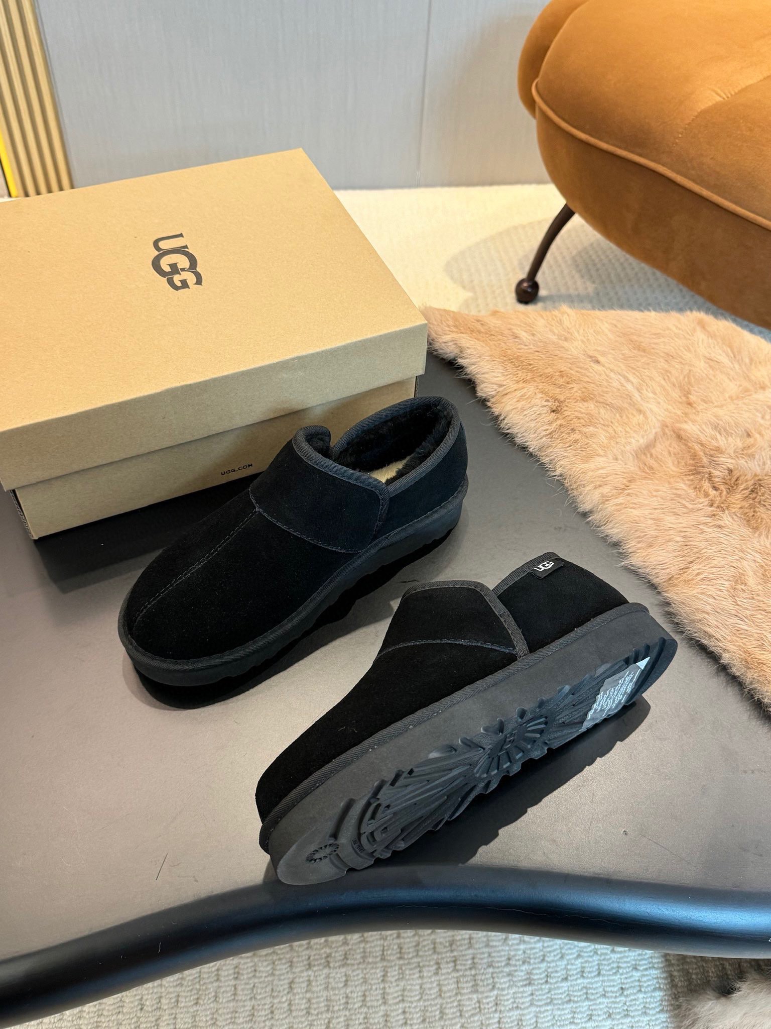 Male Loafers Cow Leather Black L-s