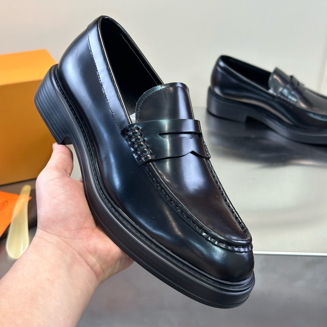 Leather Shoes Cow Leather Black S
