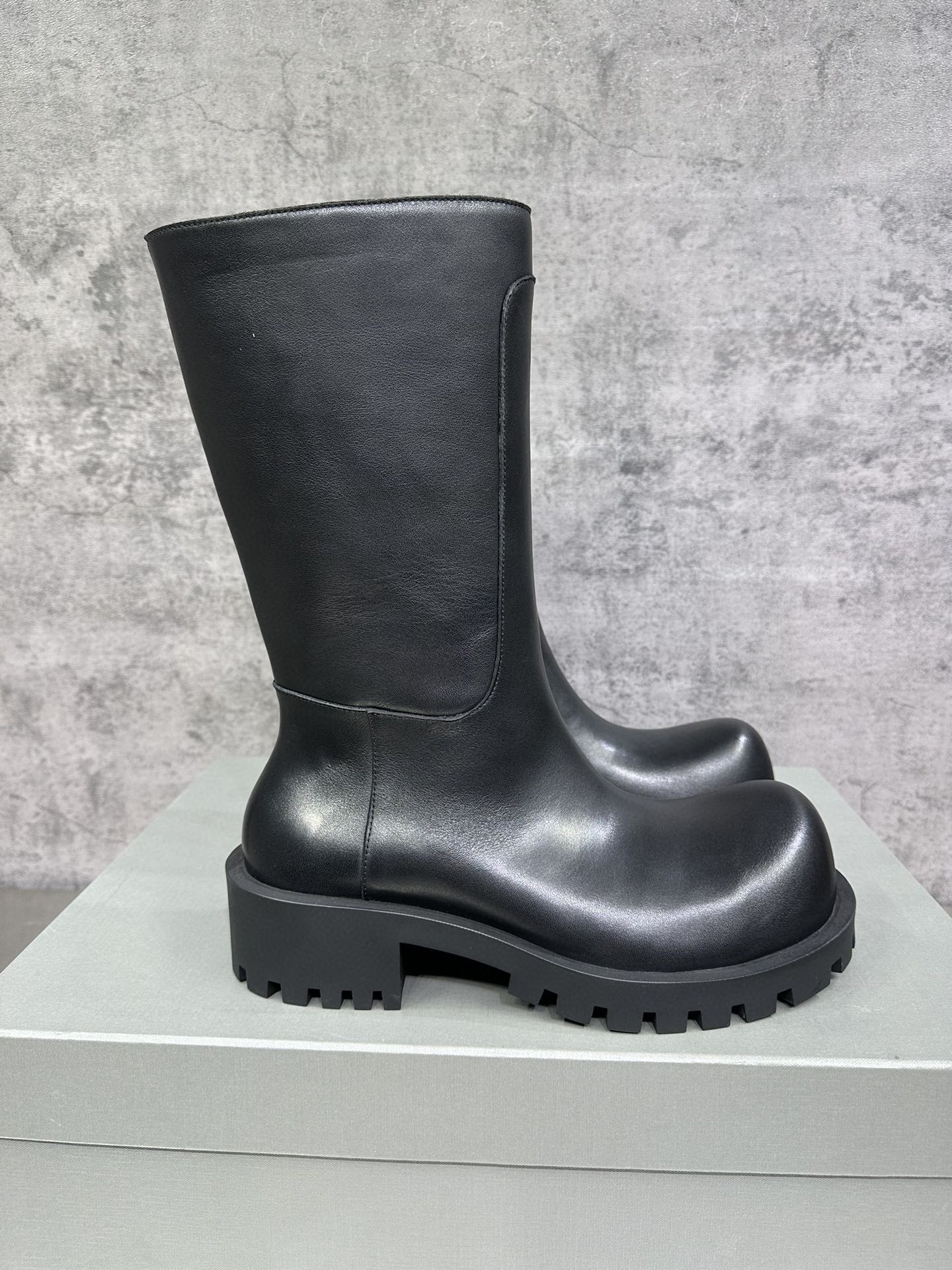Male Boots Cow Leather Black