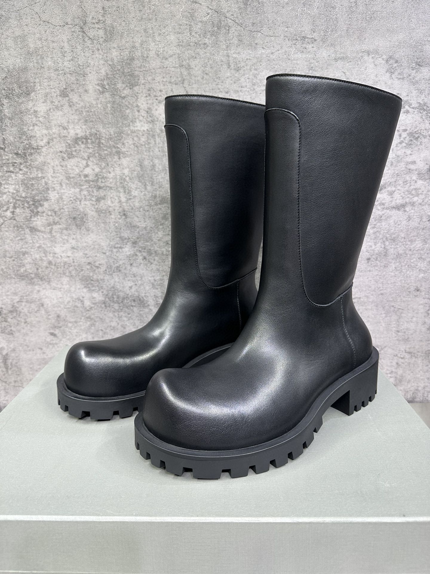Male Boots Cow Leather Black