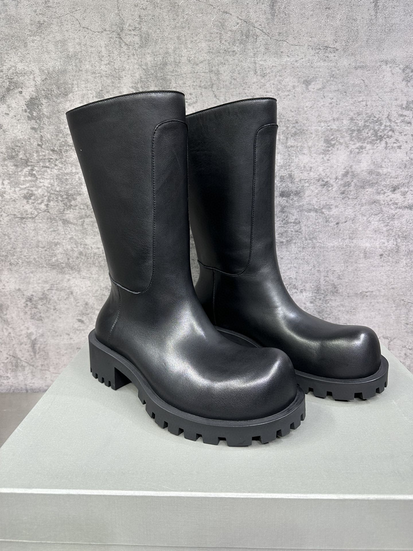 Male Boots Cow Leather Black