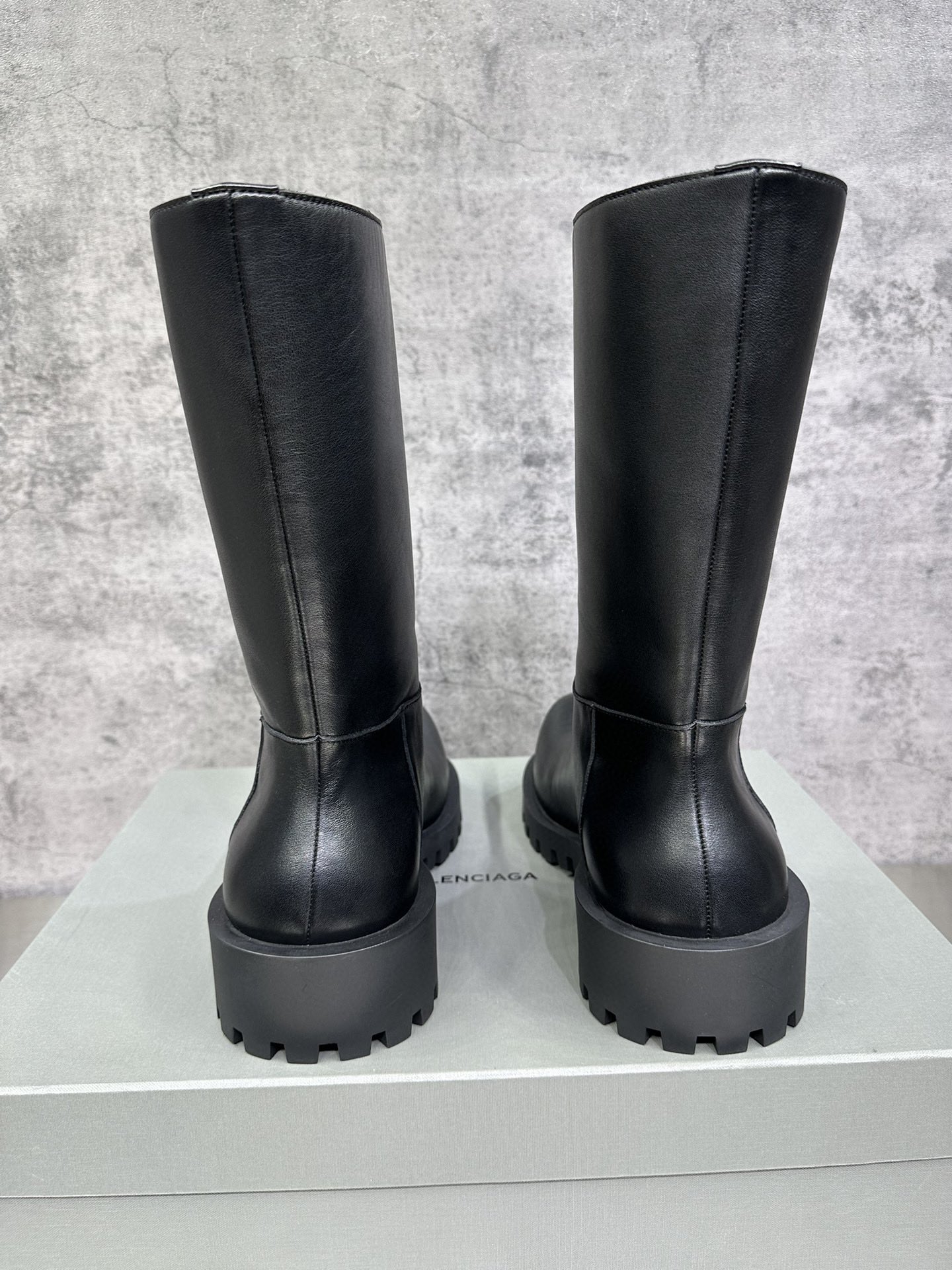 Male Boots Cow Leather Black