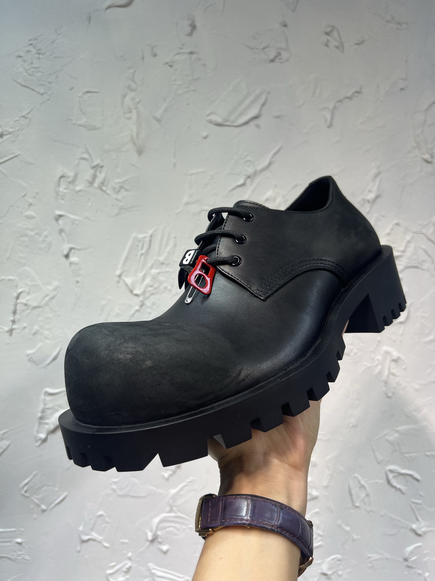 Balenciaga Male Basic Shoes Black M-l