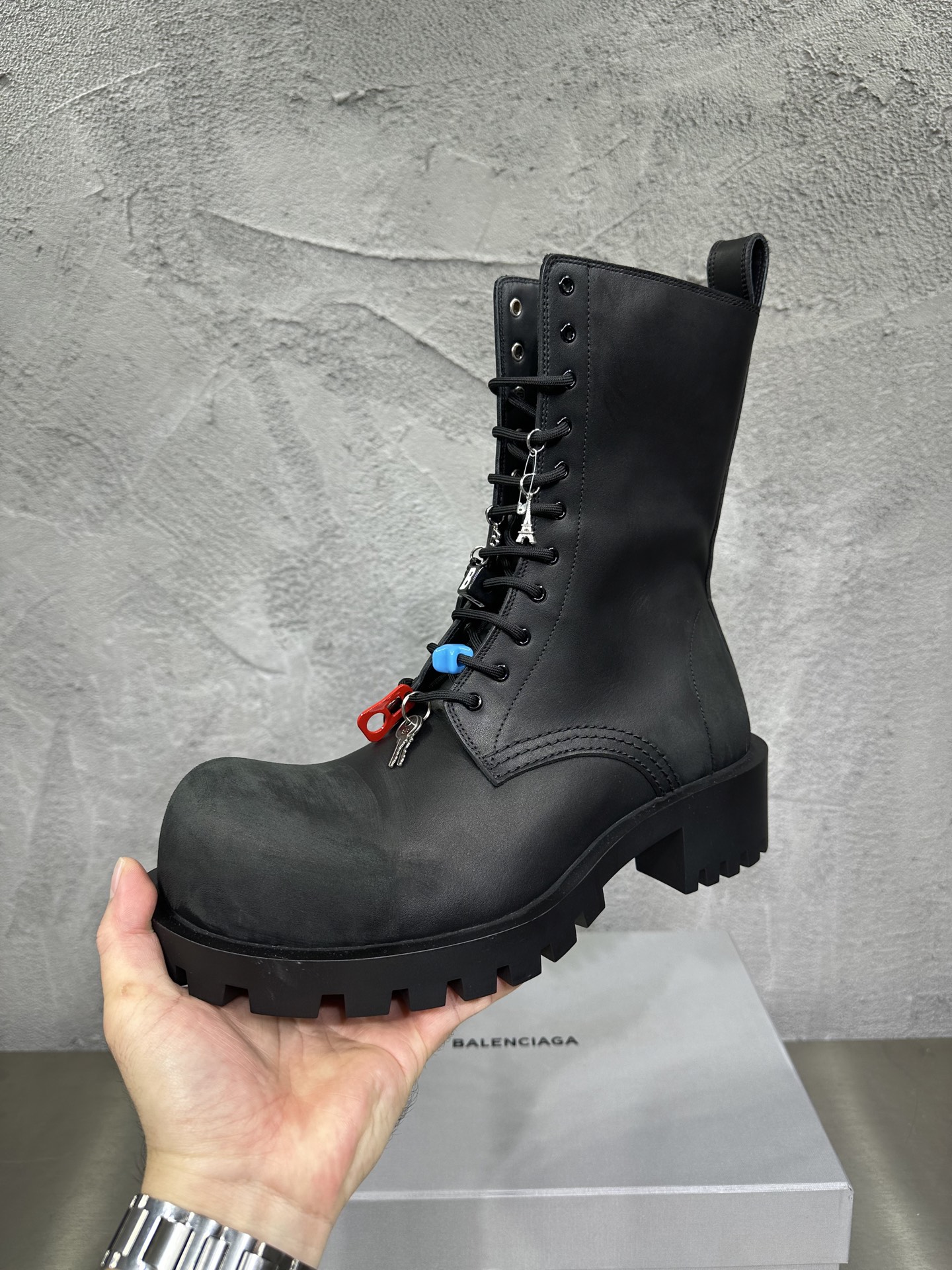 Male Boots Cow Leather Black