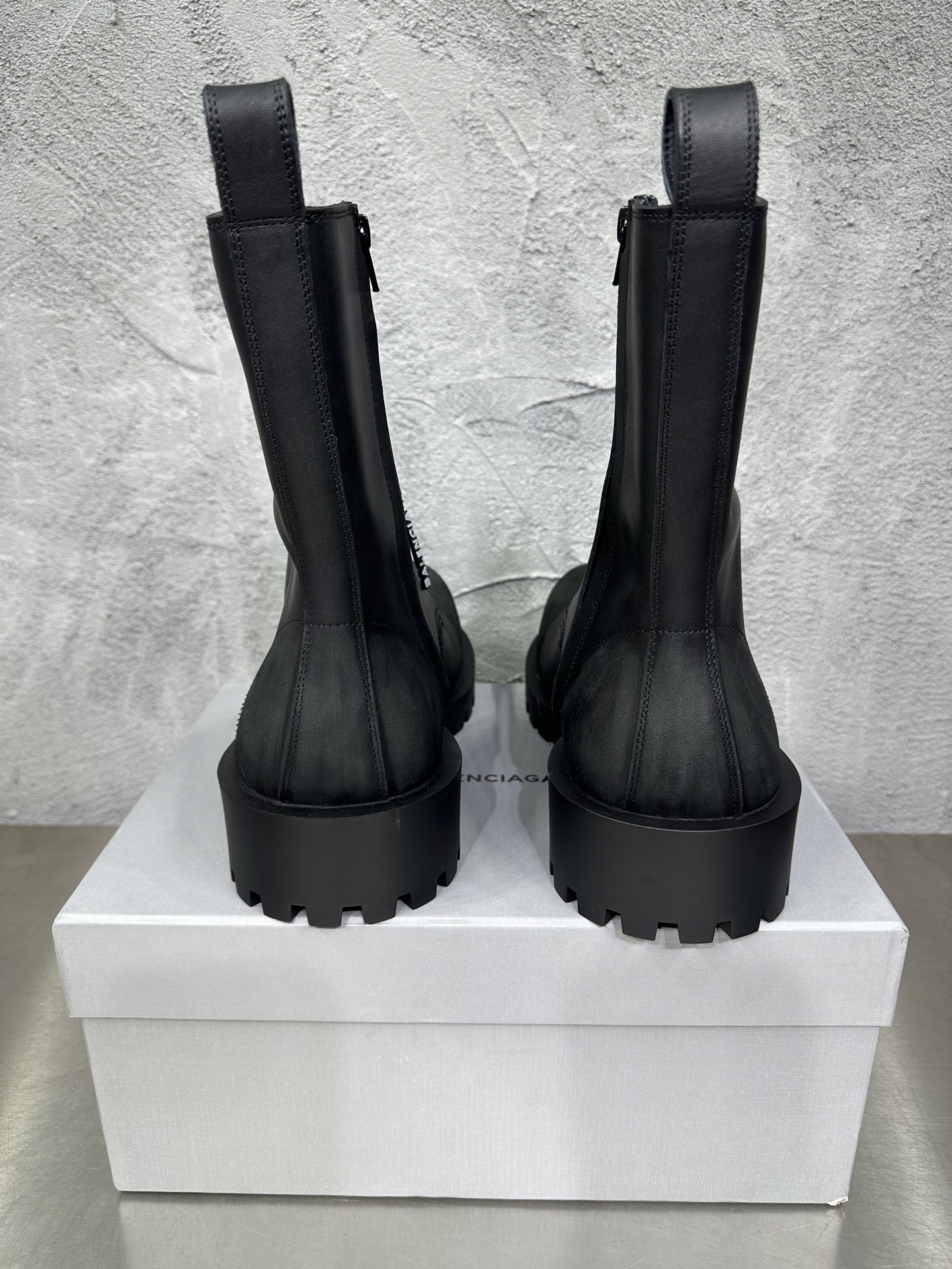 Male Boots Cow Leather Black
