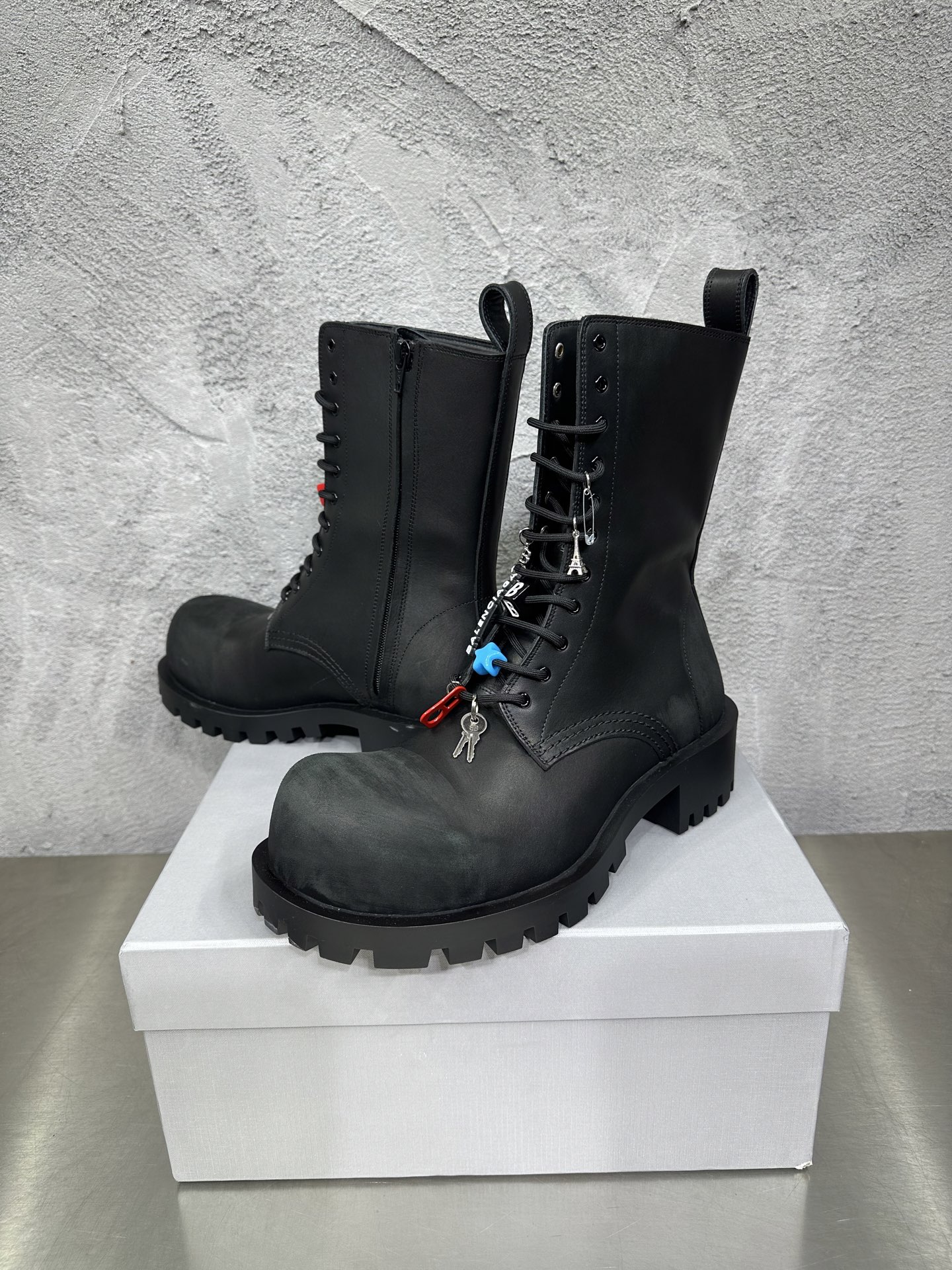 Male Boots Cow Leather Black