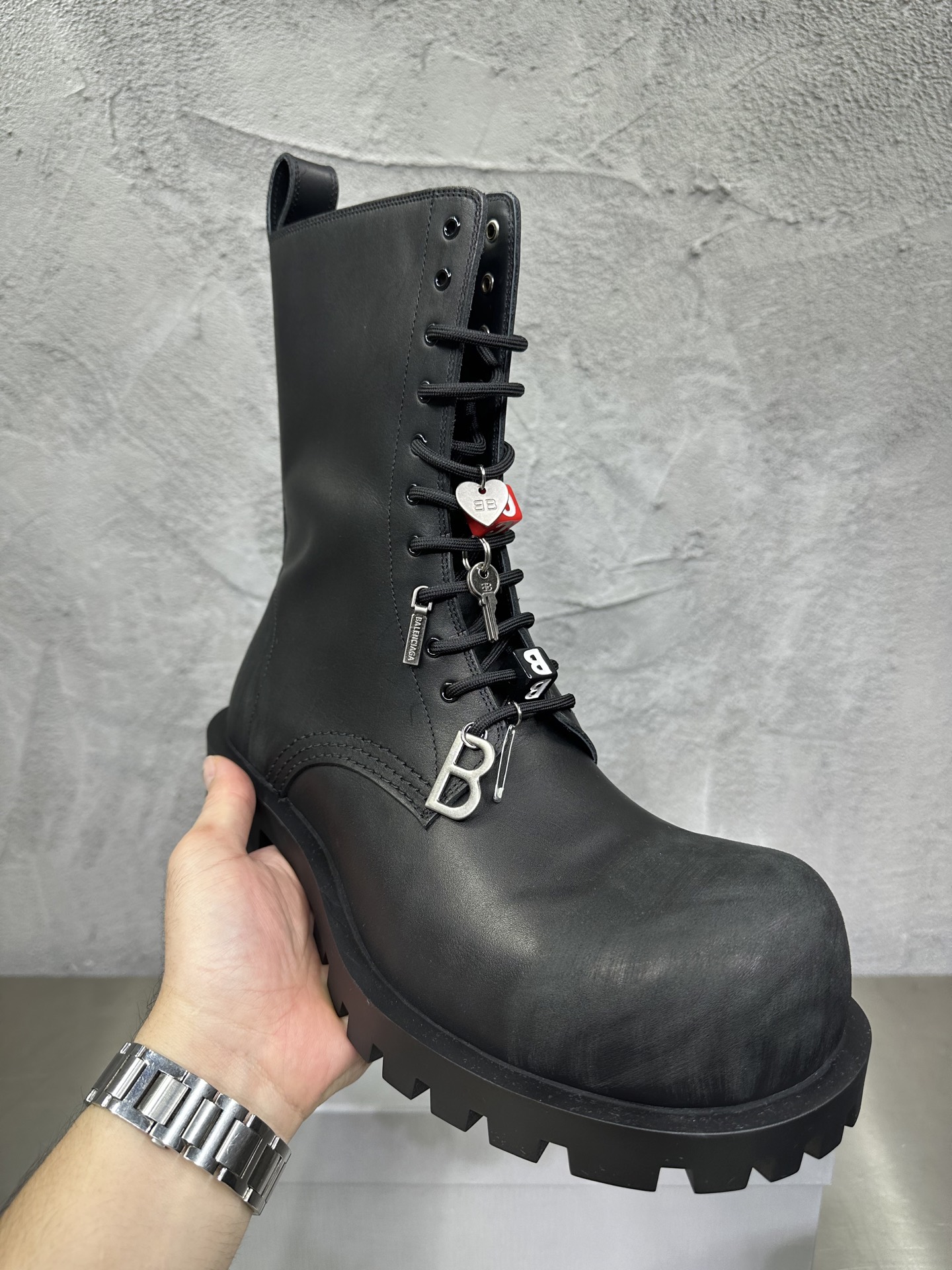 Male Boots Cow Leather Black