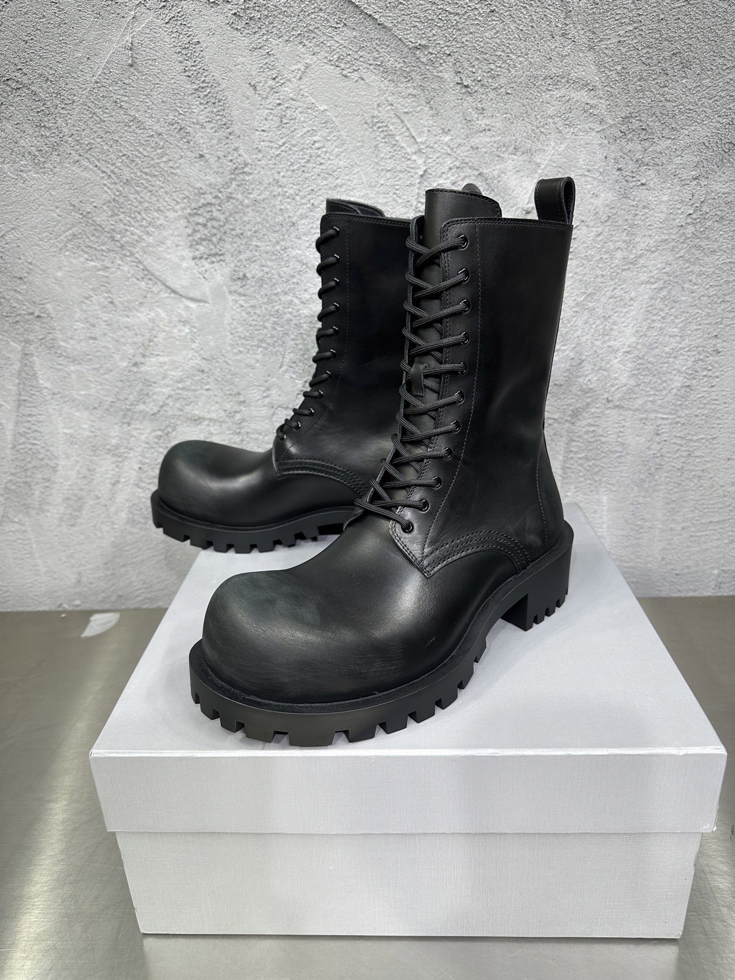 Male Boots Cow Leather Black