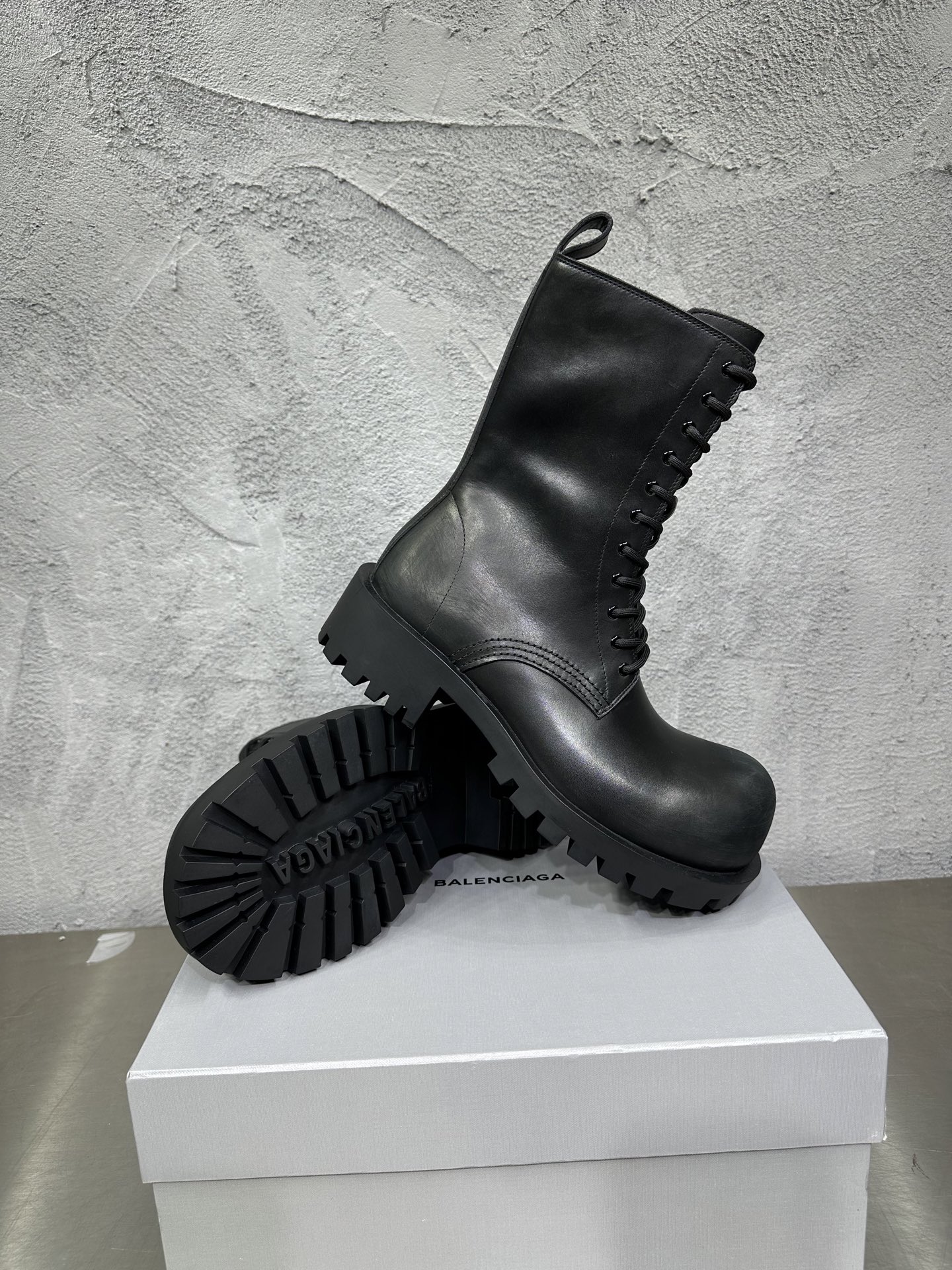 Male Boots Cow Leather Black