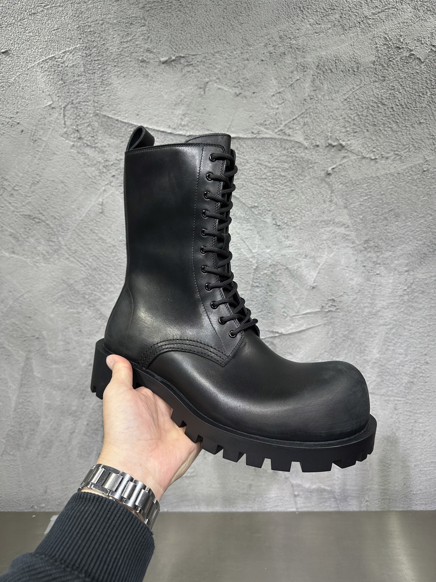 Male Boots Cow Leather Black