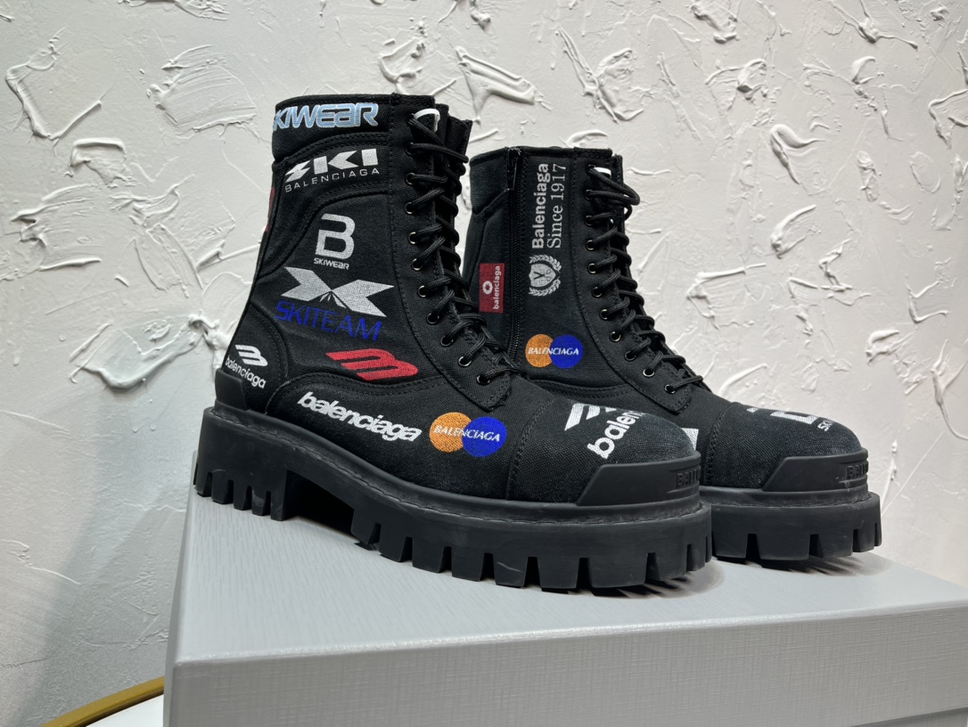 Balenciaga Male Boots Cow Leather 46-m-l-s