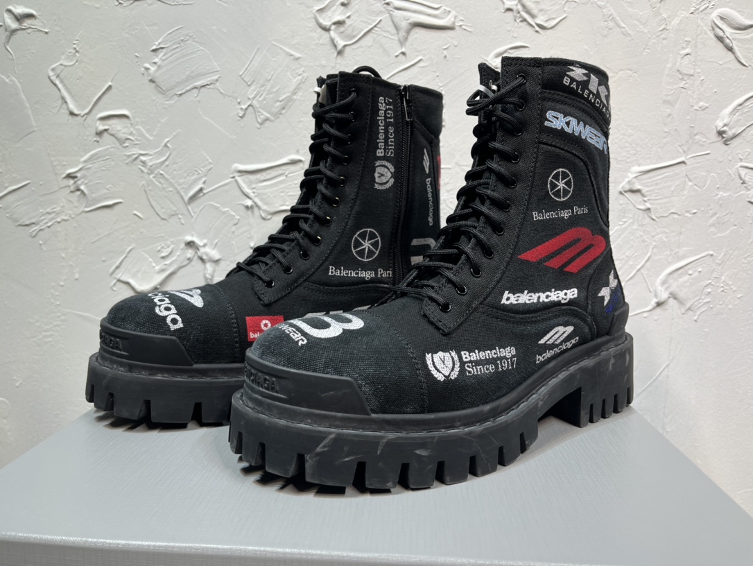 Balenciaga Male Boots Cow Leather 46-m-l-s