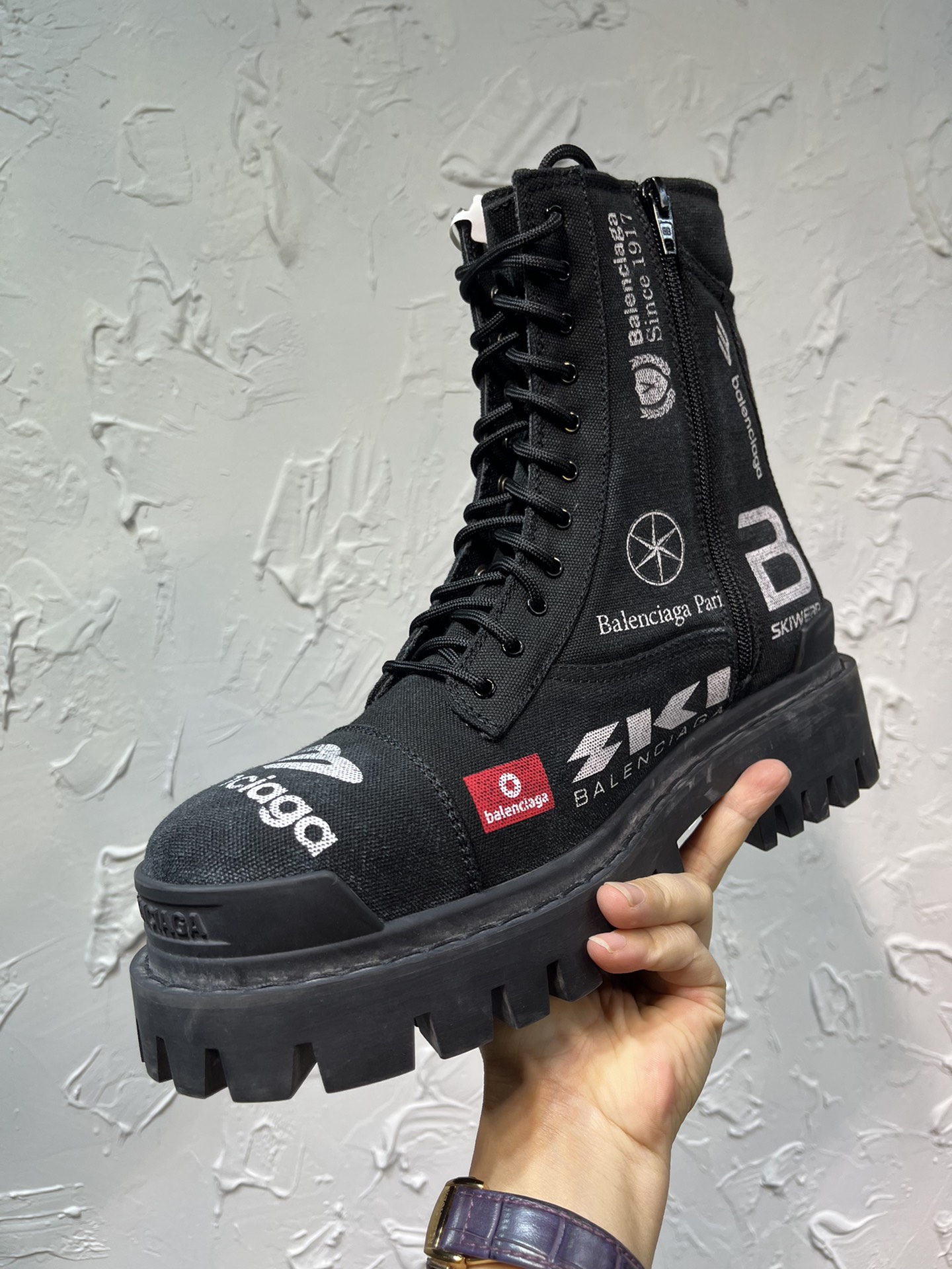 Balenciaga Male Boots Cow Leather 46-m-l-s