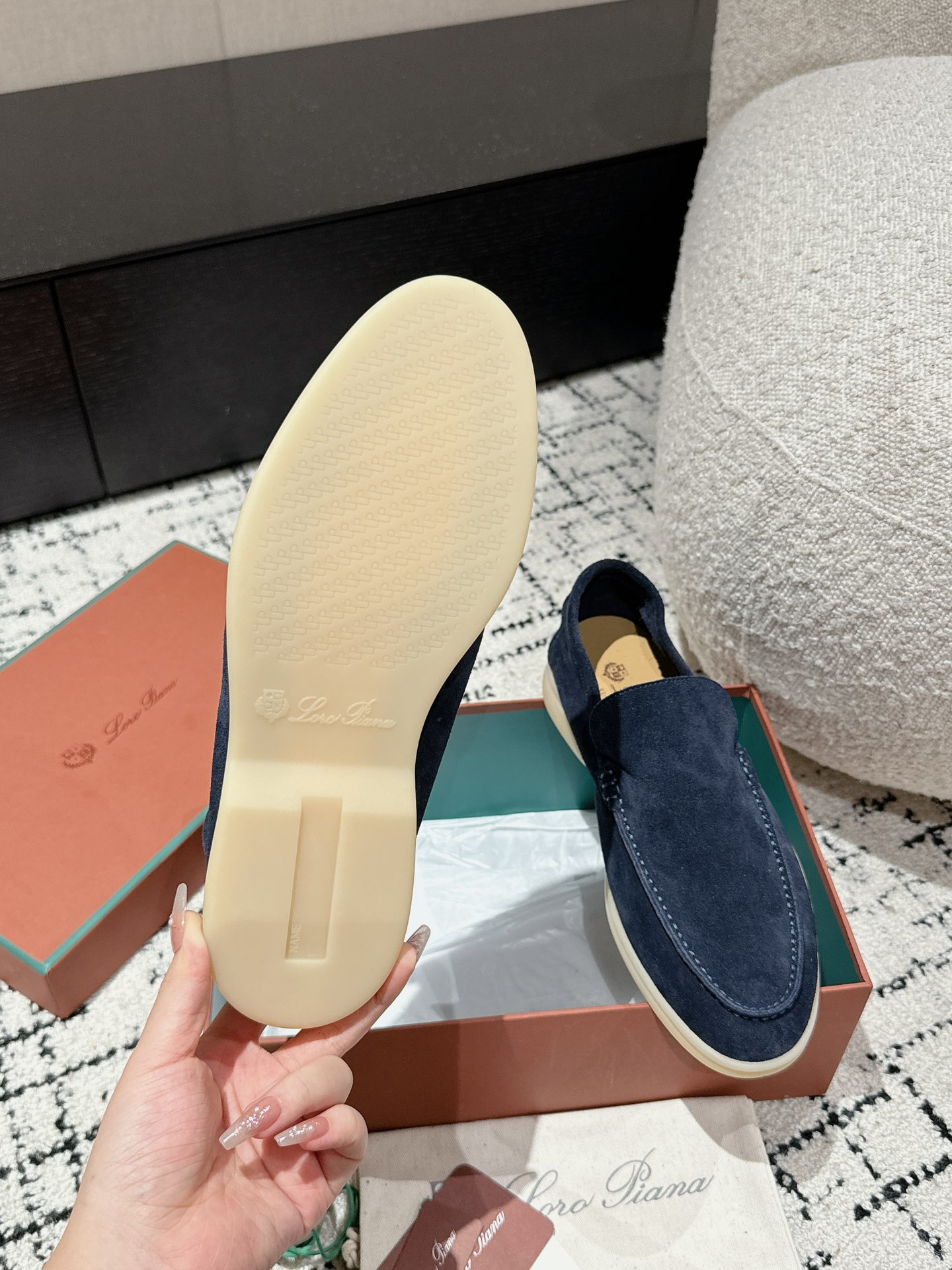 Loro Piana Male Loafers L-s