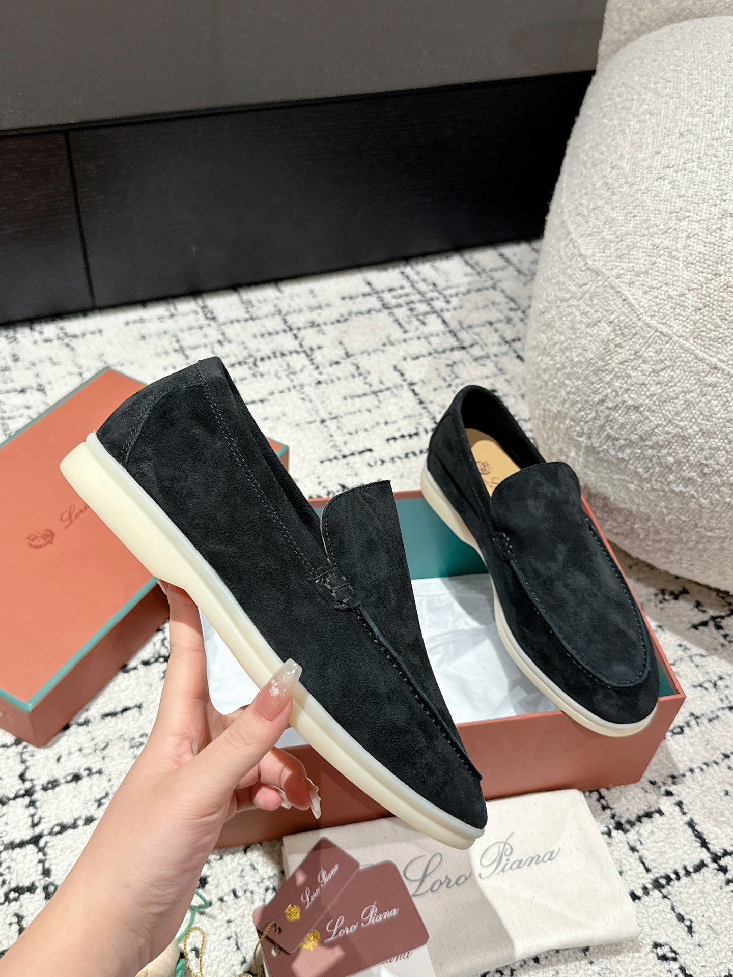 Loro Piana Male Loafers S