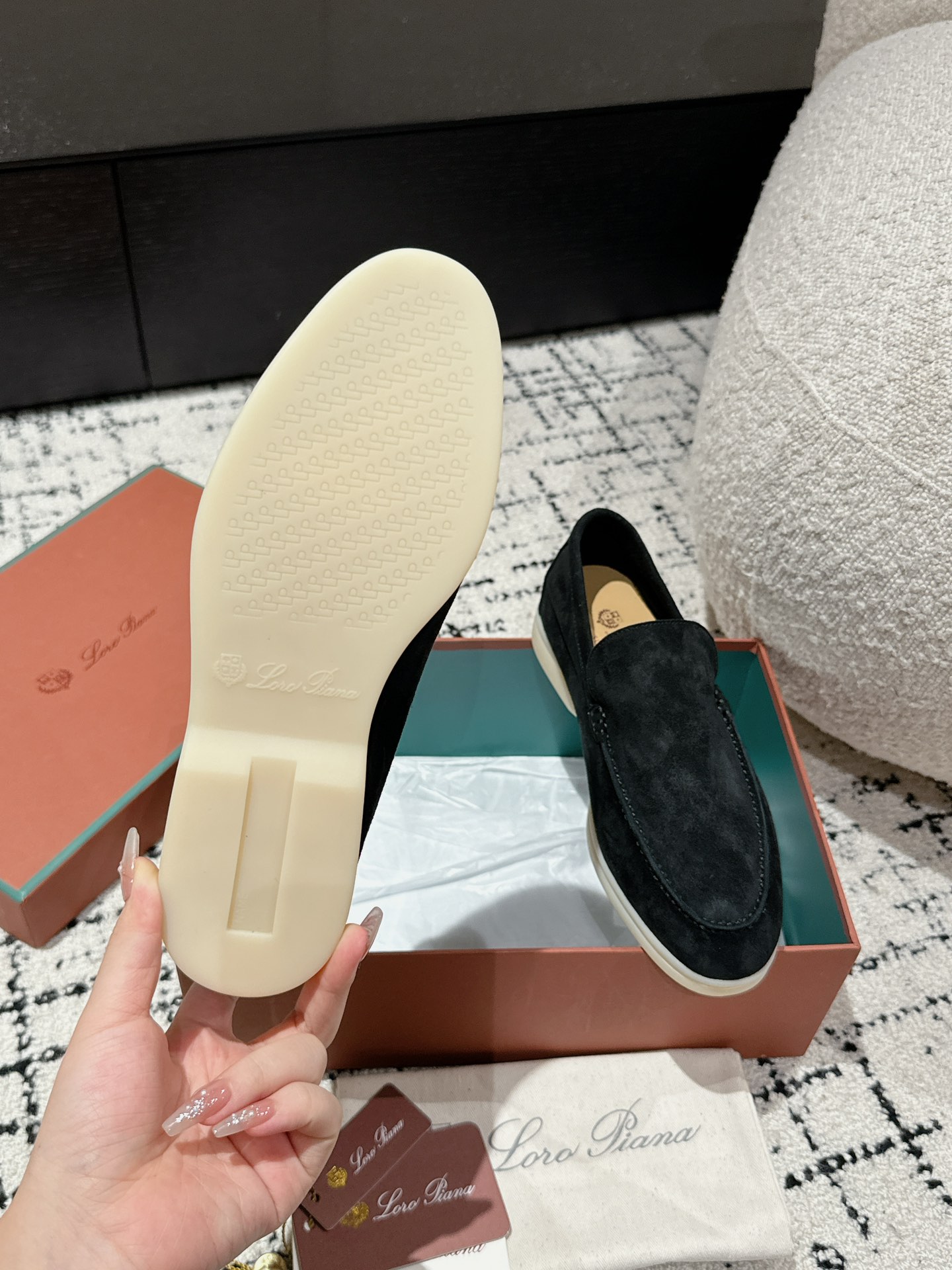 Loro Piana Male Loafers S