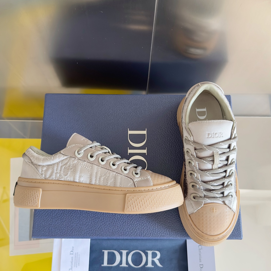 Dior Male Board Shoes Black Breathable M-l-s