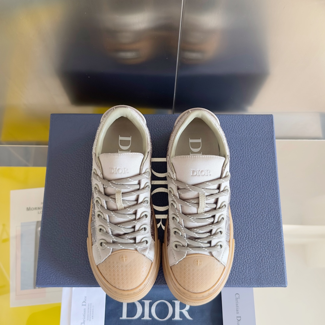 Dior Male Board Shoes Black Breathable M-l-s