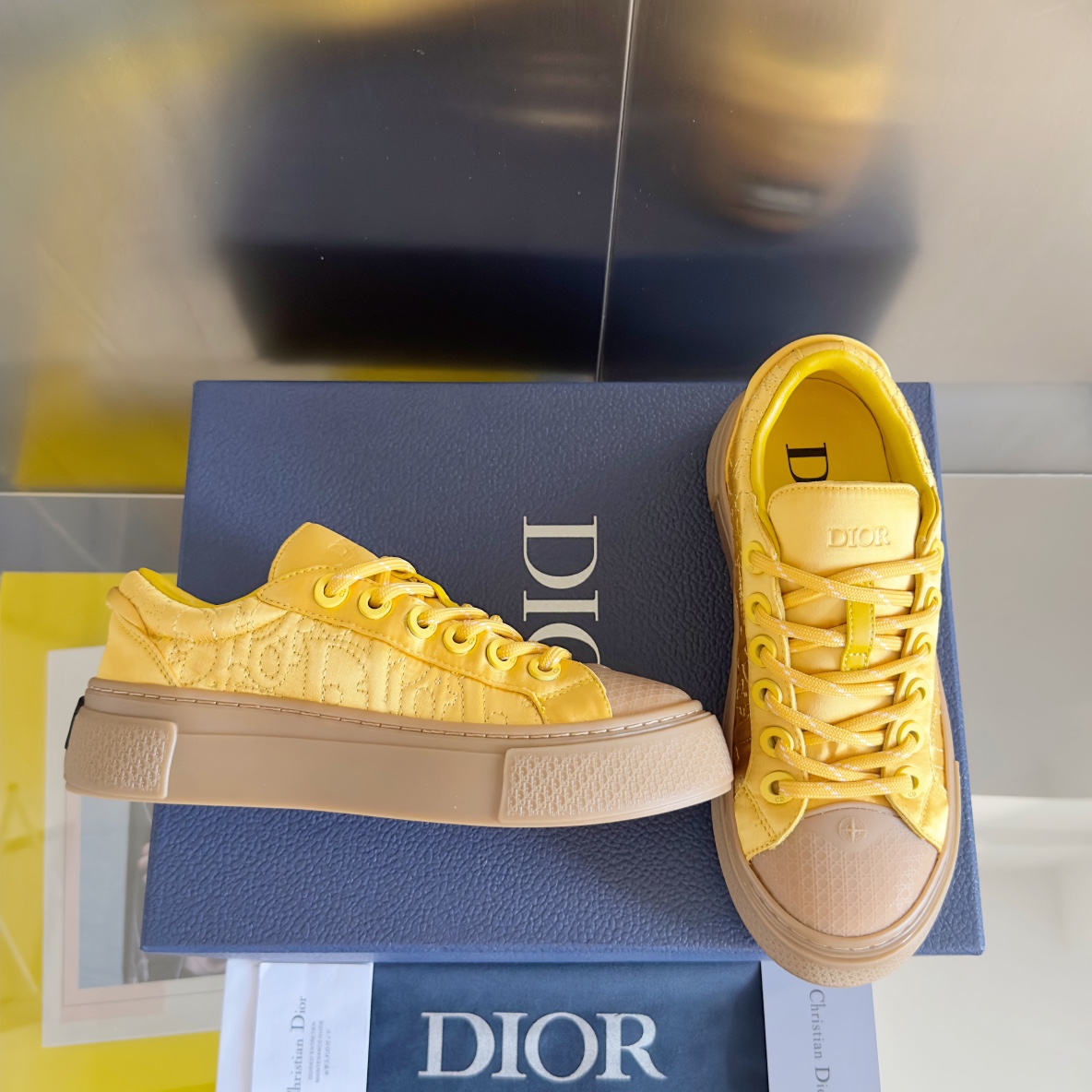 Dior Male Board Shoes Black Breathable M-l-s