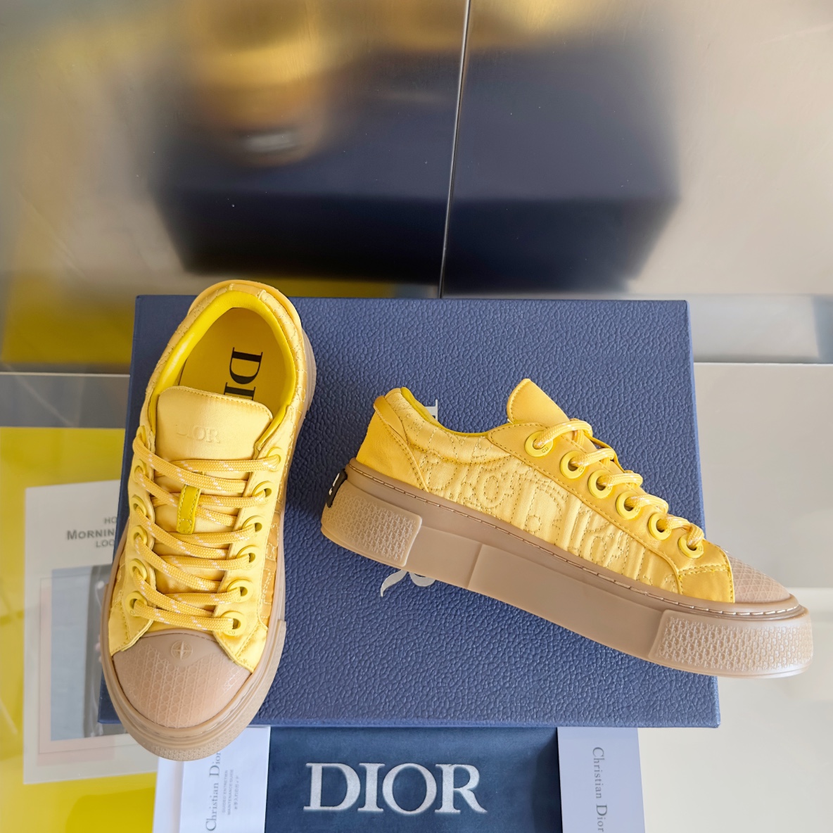 Dior Male Board Shoes Black Breathable M-l-s