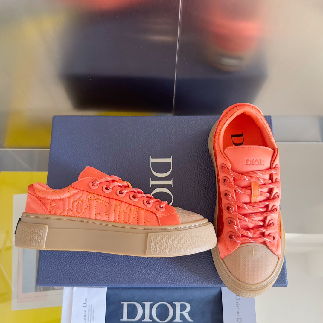 Dior Male Board Shoes Black Breathable M-l-s
