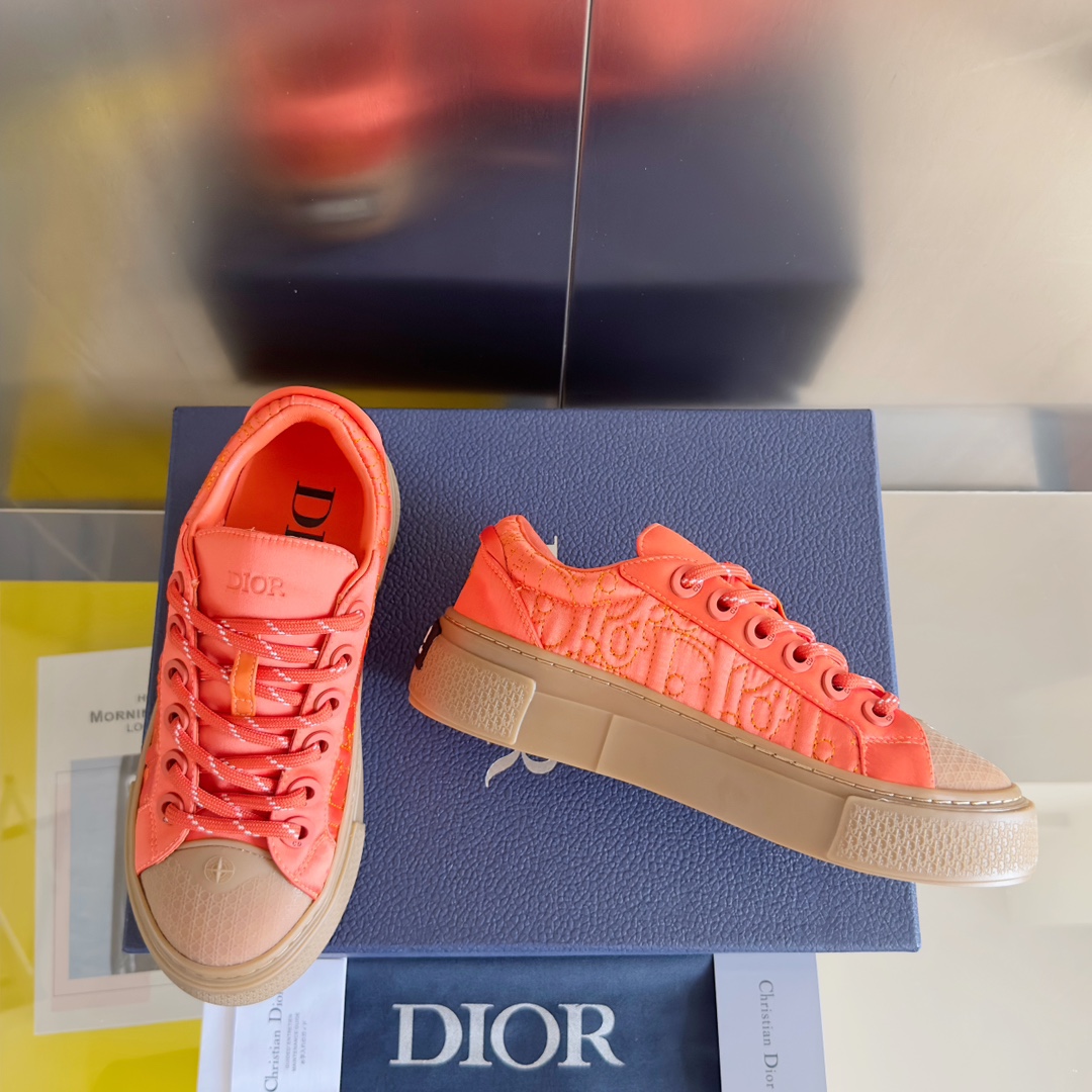 Dior Male Board Shoes Black Breathable M-l-s