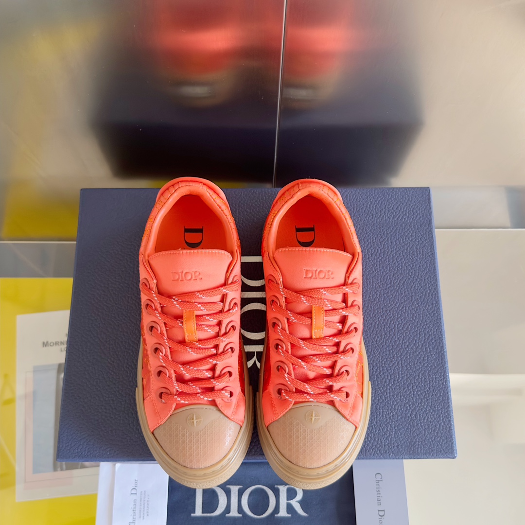 Dior Male Board Shoes Black Breathable M-l-s