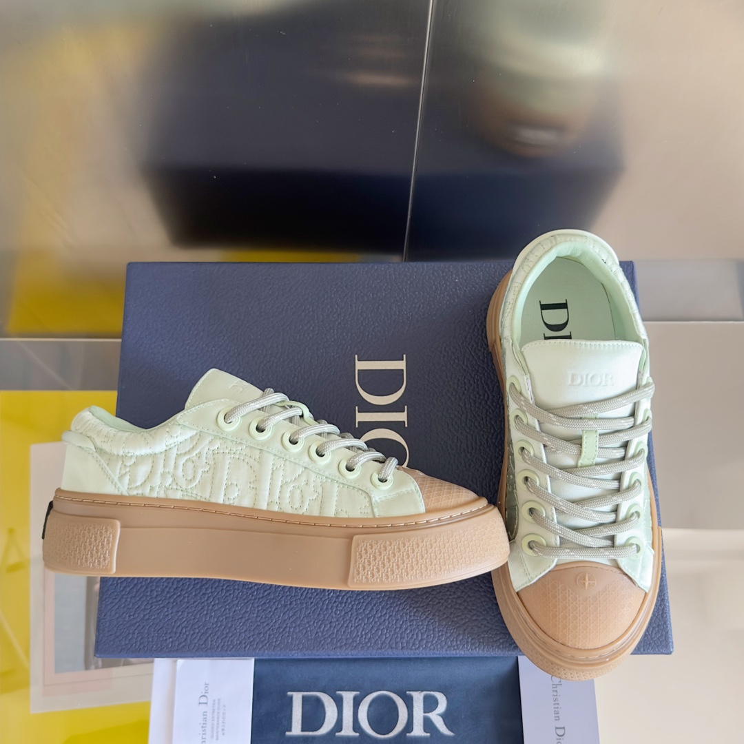 Dior Male Board Shoes Black Breathable M-l-s