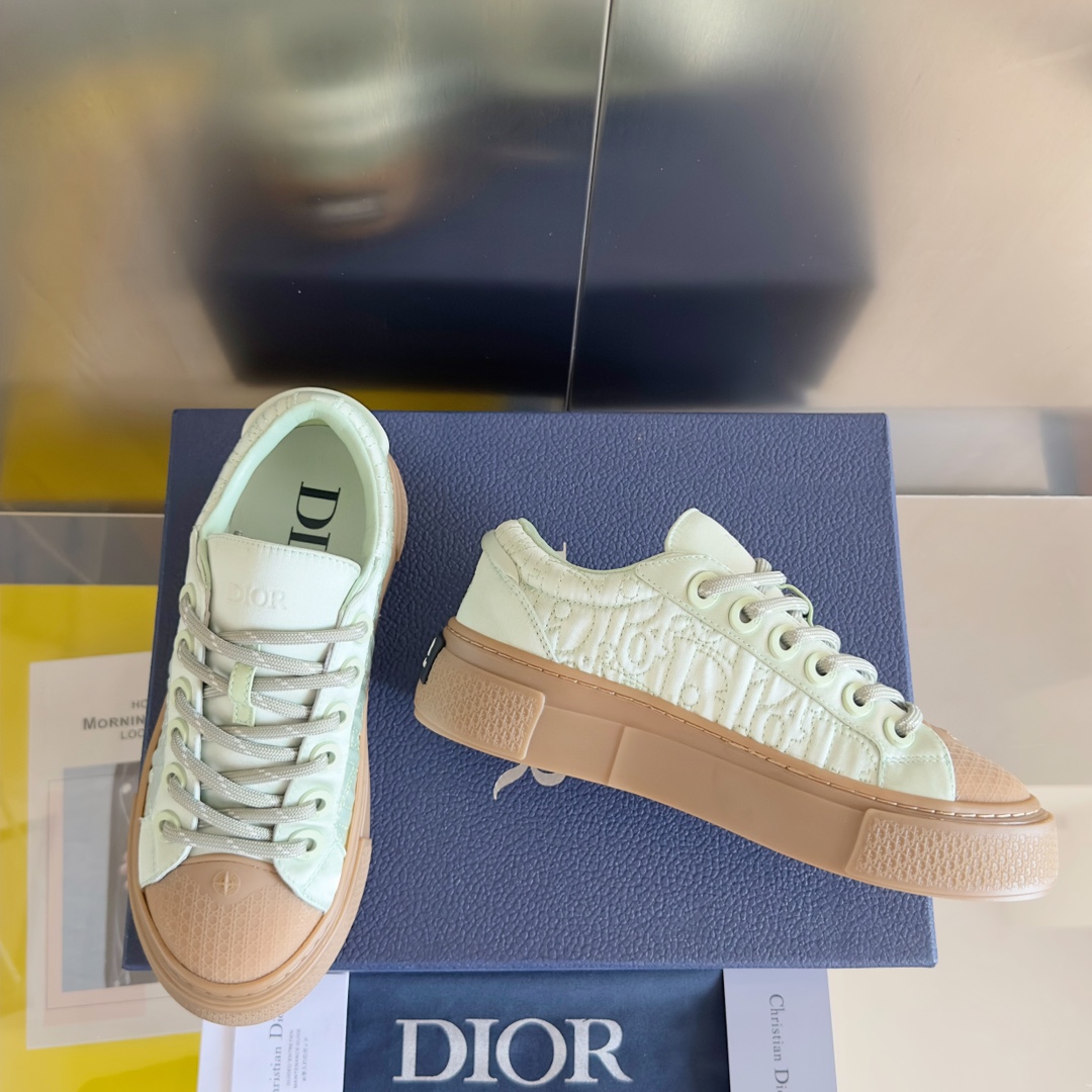 Dior Male Board Shoes Black Breathable M-l-s