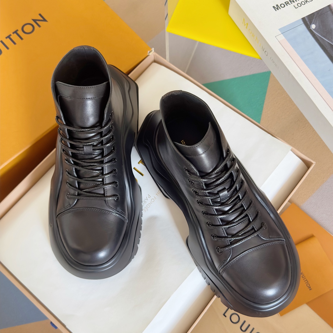 Louis Vuitton Female Boots Cow Leather M-l-s