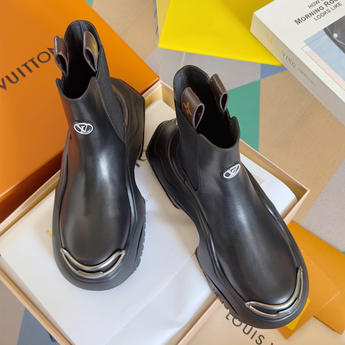 Louis Vuitton Female Boots Cow Leather M-l-s