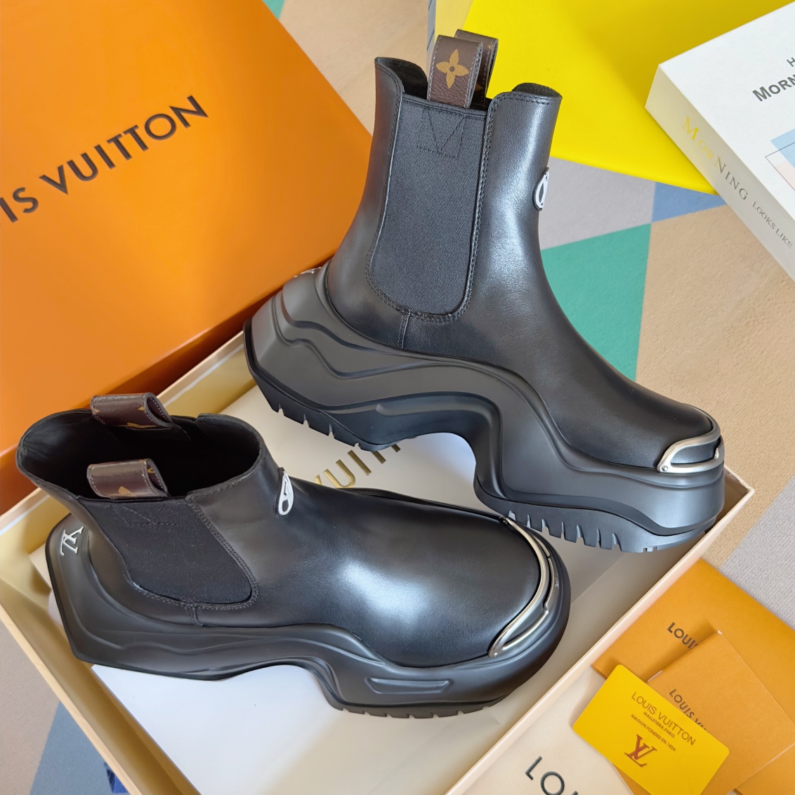 Louis Vuitton Female Boots Cow Leather M-l-s