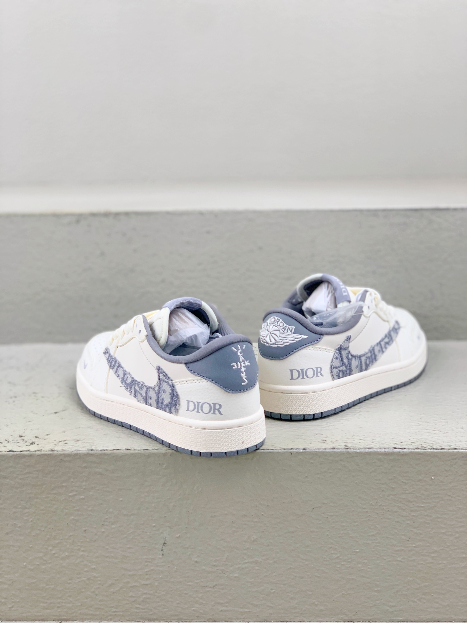 Dior Jordan Nike Male Canvas Shoes Canvas M-l-s