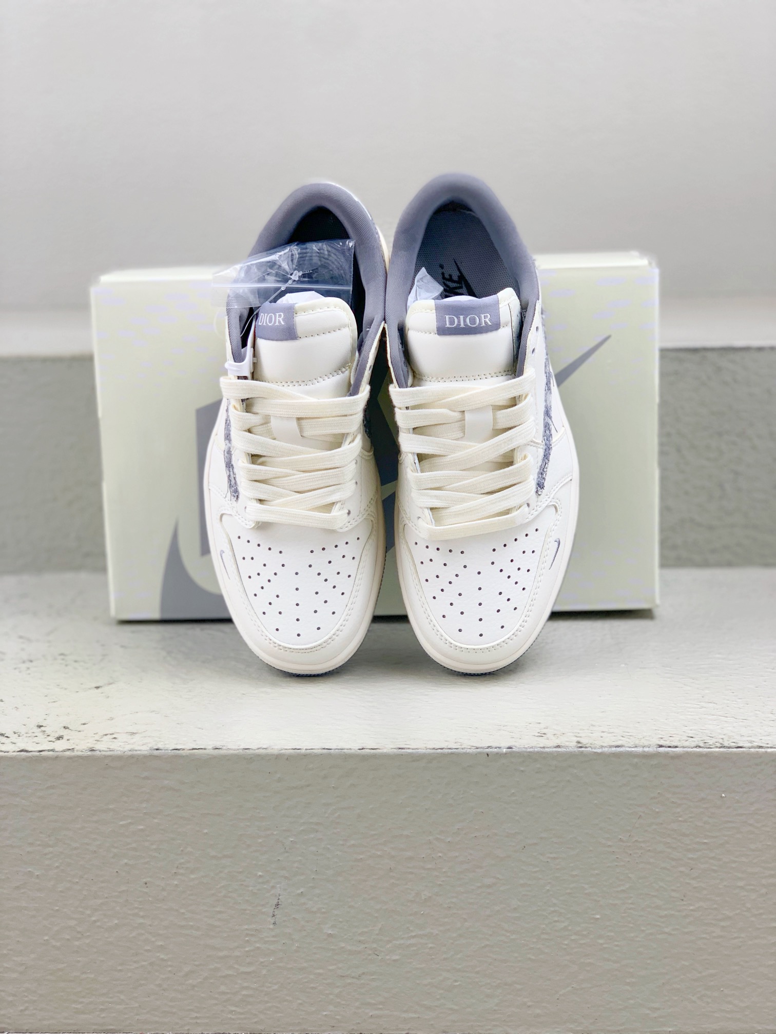Dior Jordan Nike Male Canvas Shoes Canvas M-l-s