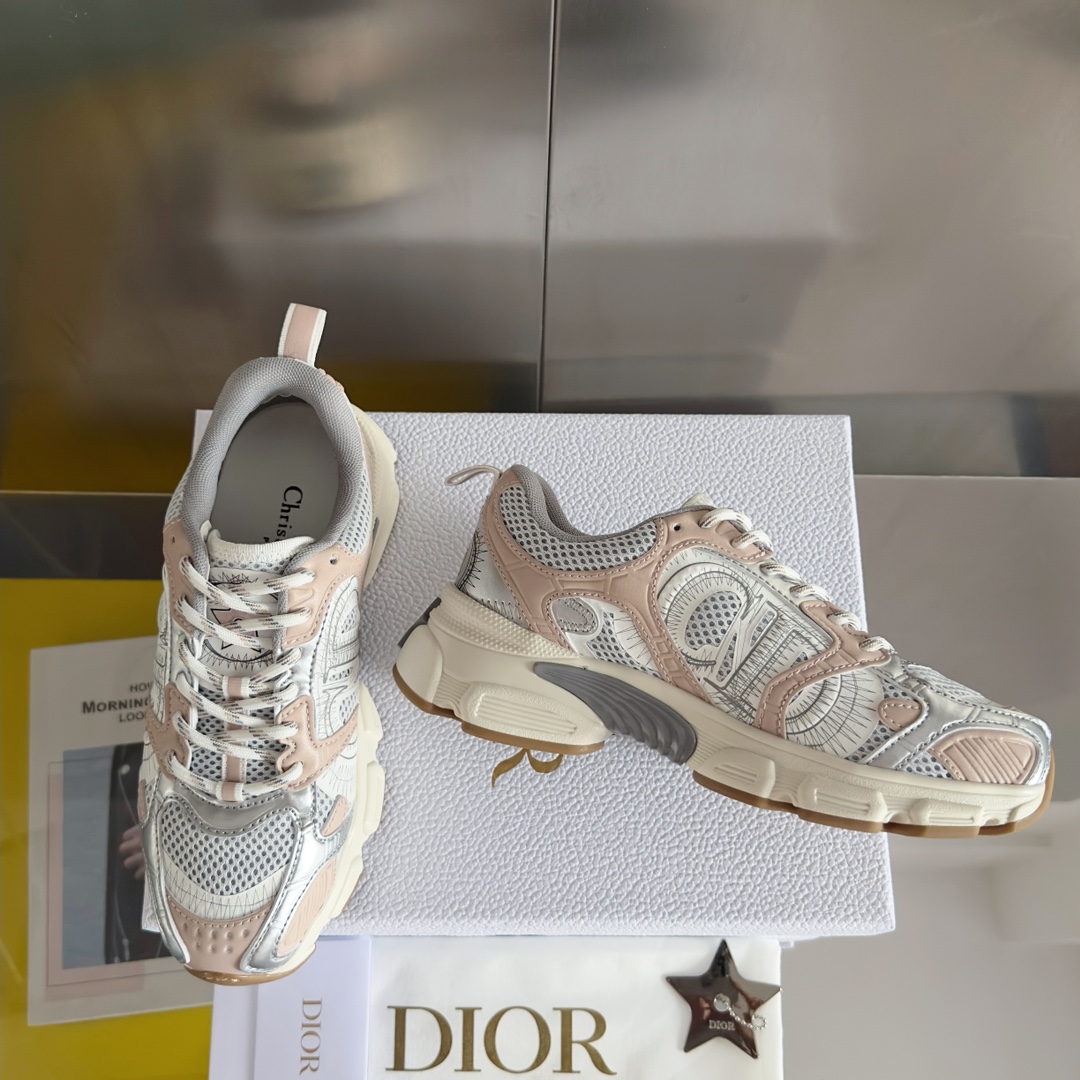 Dior Couple Sneakers Black Breathable M-s