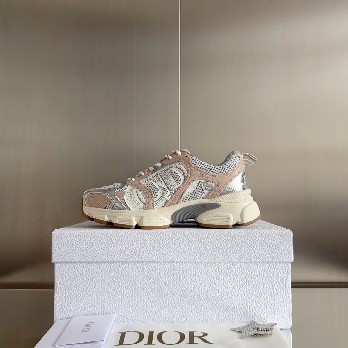 Dior Couple Sneakers Black Breathable M-s