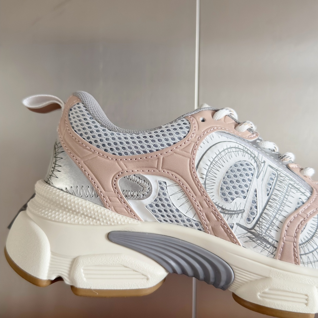 Dior Couple Sneakers Black Breathable M-s