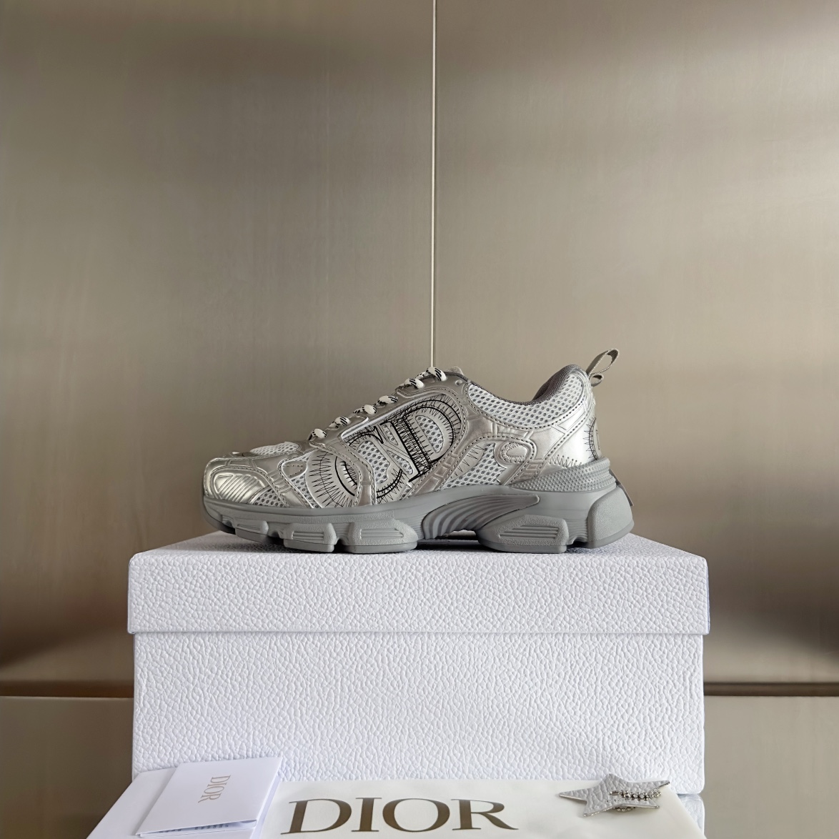 Dior Couple Sneakers Black Breathable M-s