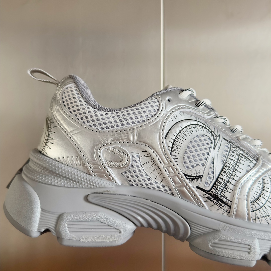 Dior Couple Sneakers Black Breathable M-s