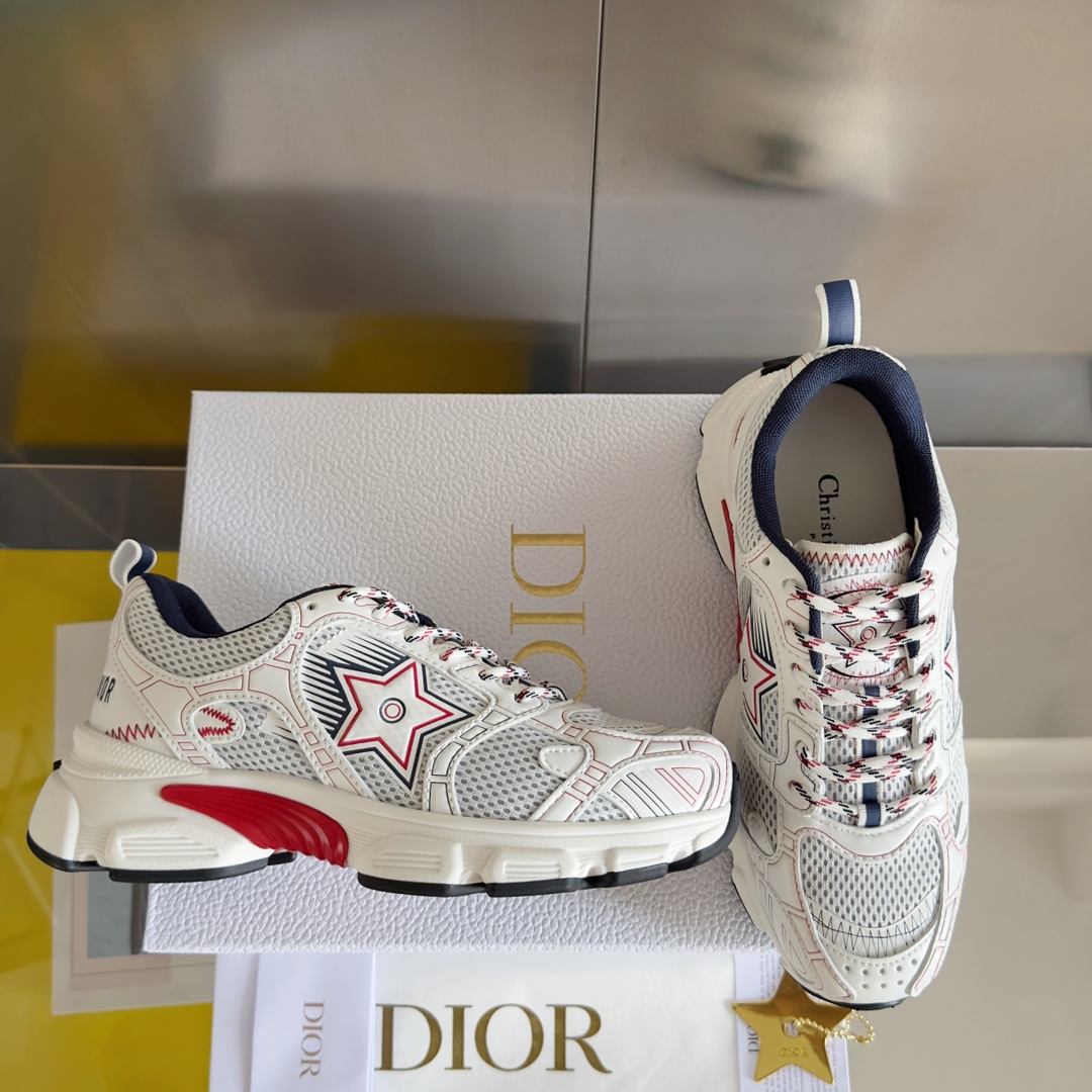 Dior Female Sneakers Black Breathable M-s