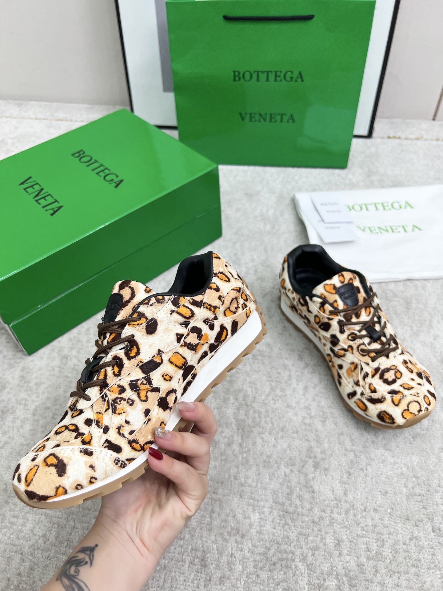 Bottega Veneta Male Sneakers Mesh 45-s