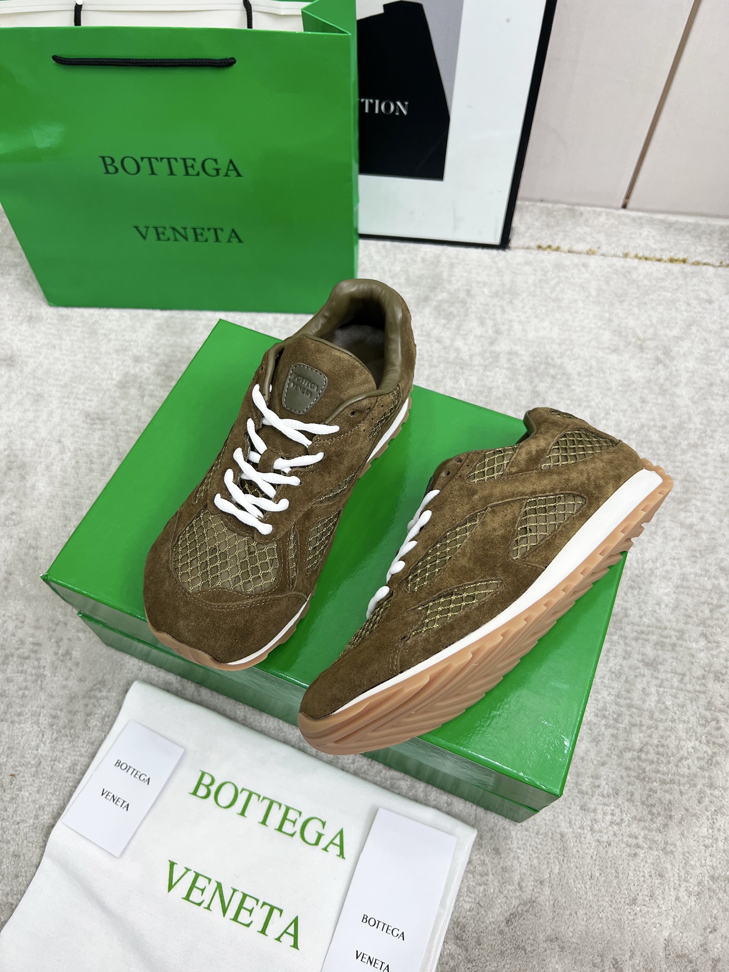 Bottega Veneta Male Sneakers Mesh 45-s