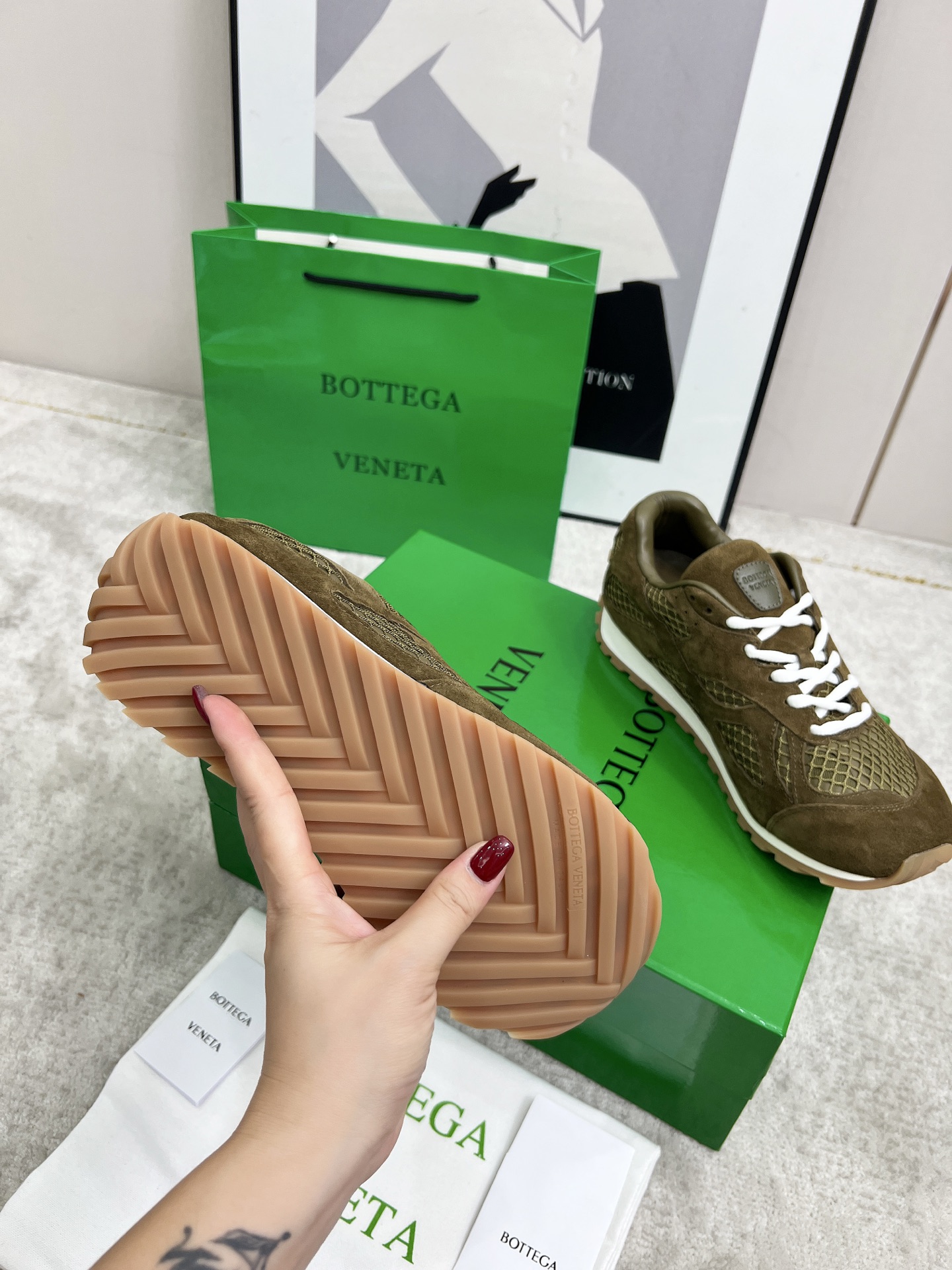 Bottega Veneta Male Sneakers Mesh 45-s