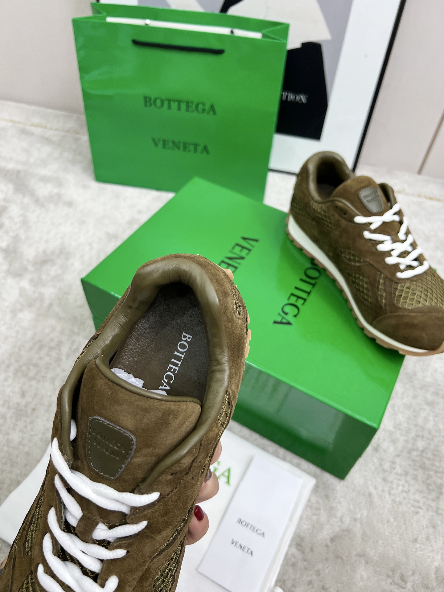 Bottega Veneta Male Sneakers Mesh 45-s