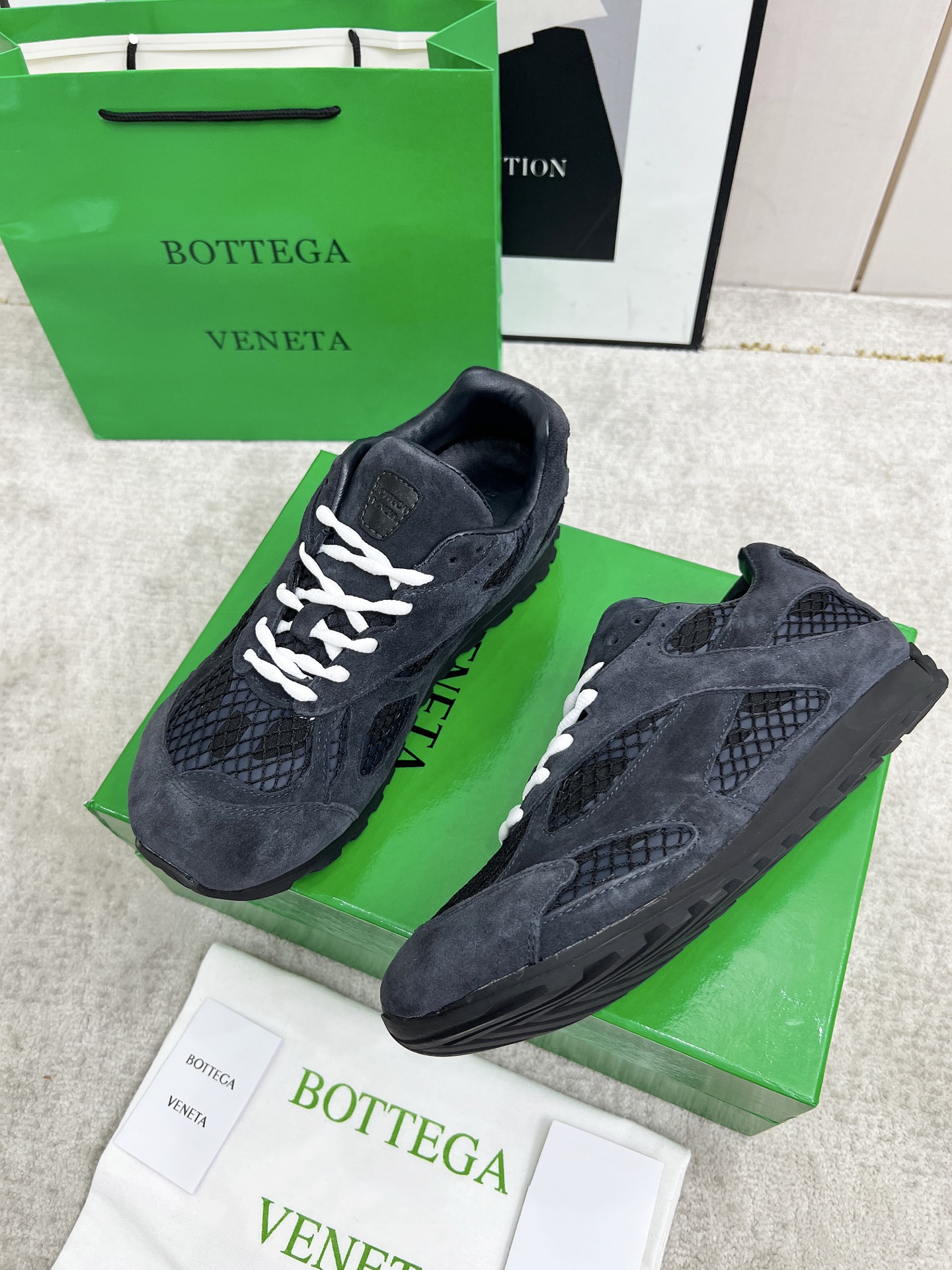 Bottega Veneta Male Sneakers Mesh 45-s