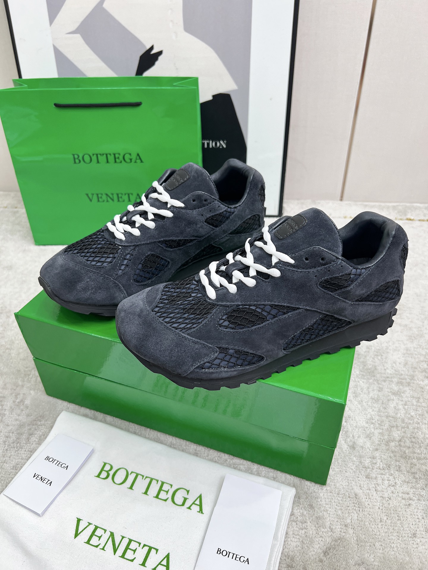 Bottega Veneta Male Sneakers Mesh 45-s